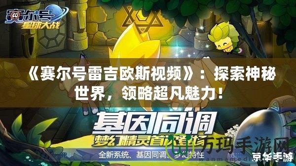 《賽爾號雷吉歐斯視頻》：探索神秘世界，領略超凡魅力！