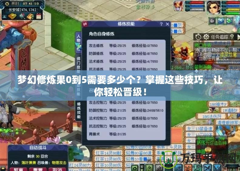 夢幻修煉果0到5需要多少個？掌握這些技巧，讓你輕松晉級！