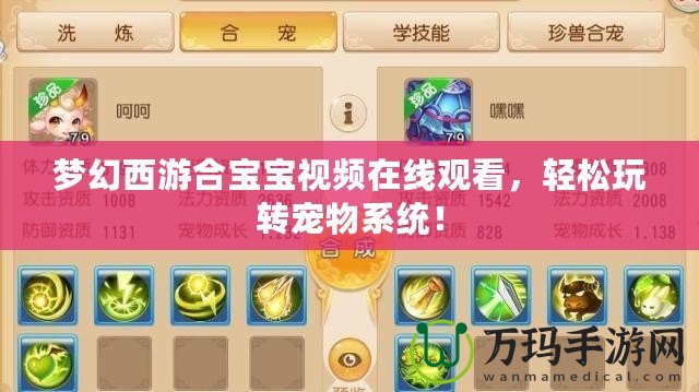 夢幻西游合寶寶視頻在線觀看，輕松玩轉寵物系統！