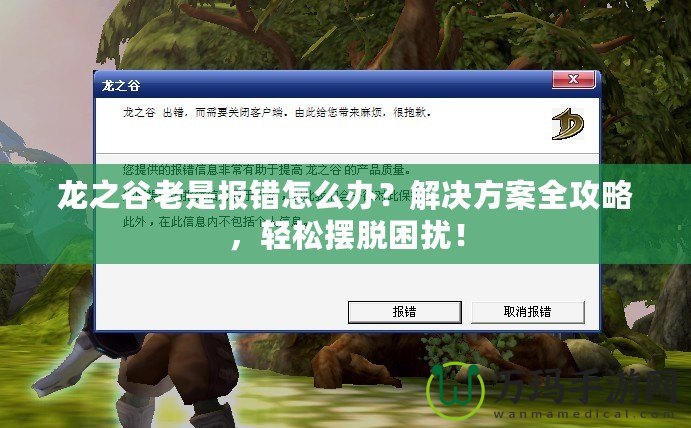 龍之谷老是報錯怎么辦？解決方案全攻略，輕松擺脫困擾！