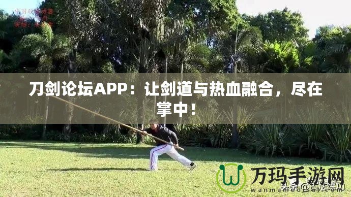 刀劍論壇APP：讓劍道與熱血融合，盡在掌中！