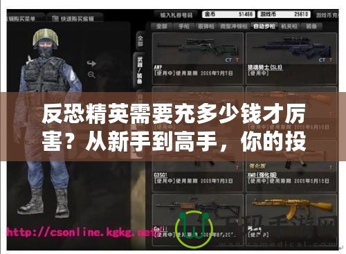 反恐精英需要充多少錢才厲害？從新手到高手，你的投資價值幾何！