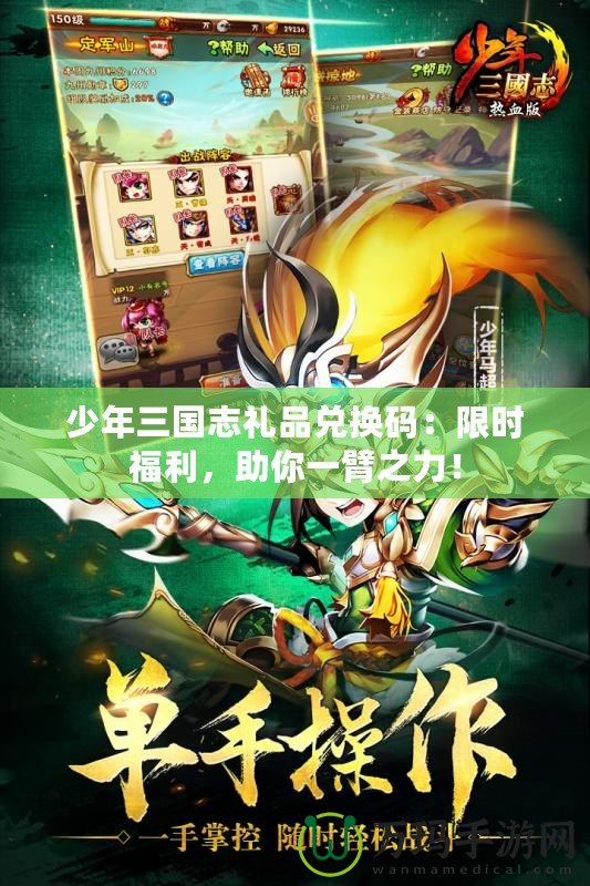 少年三國志禮品兌換碼：限時福利，助你一臂之力！