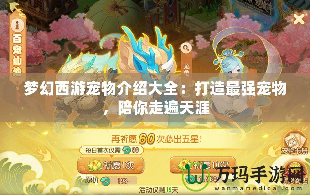 夢(mèng)幻西游寵物介紹大全：打造最強(qiáng)寵物，陪你走遍天涯