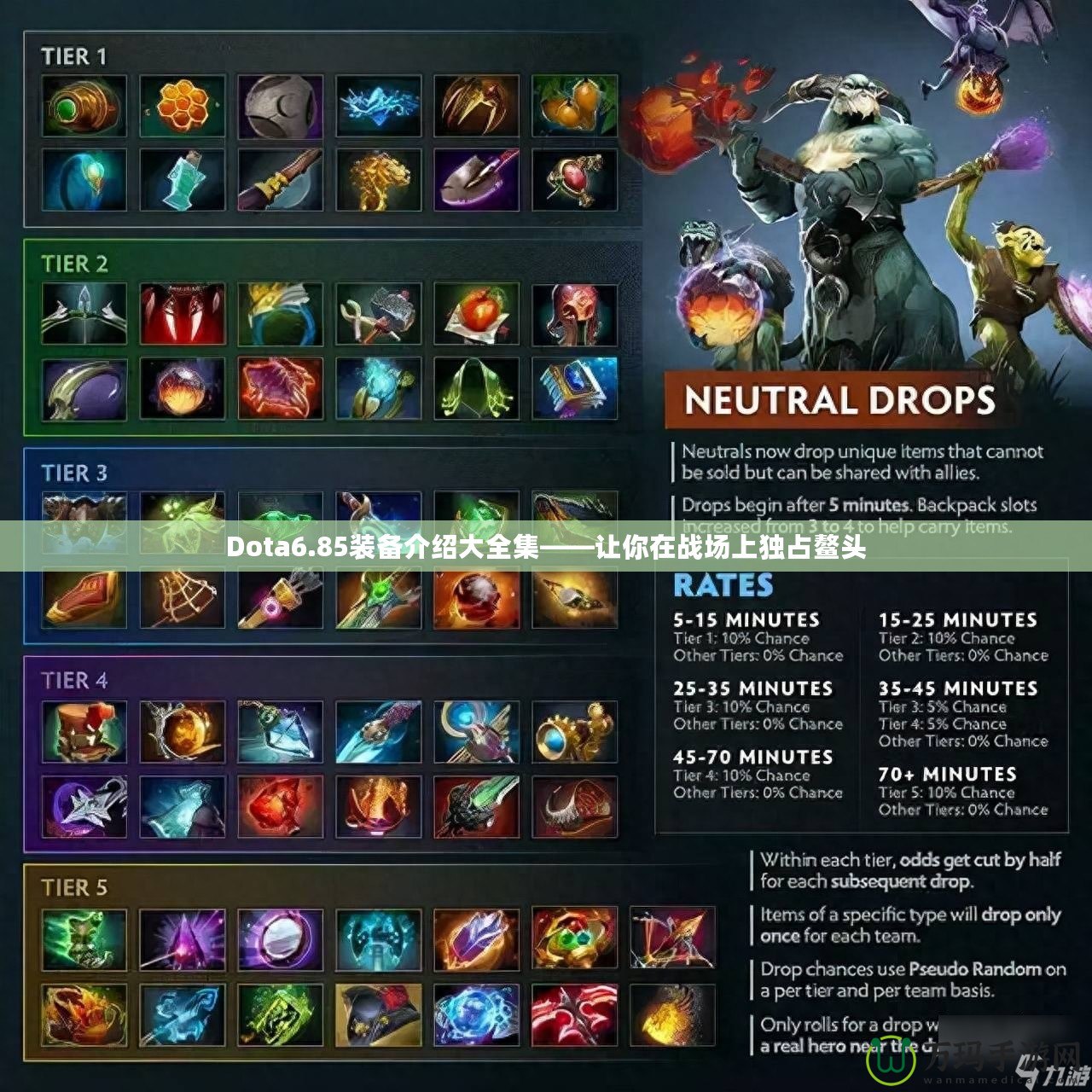 Dota6.85裝備介紹大全集——讓你在戰場上獨占鰲頭
