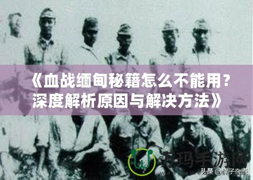 《血戰緬甸秘籍怎么不能用？深度解析原因與解決方法》