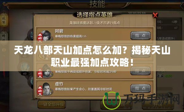 天龍八部天山加點怎么加？揭秘天山職業最強加點攻略！