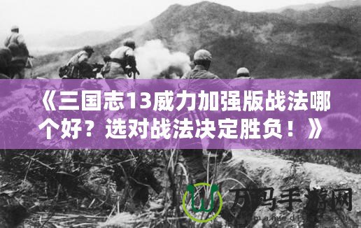 《三國(guó)志13威力加強(qiáng)版戰(zhàn)法哪個(gè)好？選對(duì)戰(zhàn)法決定勝負(fù)！》