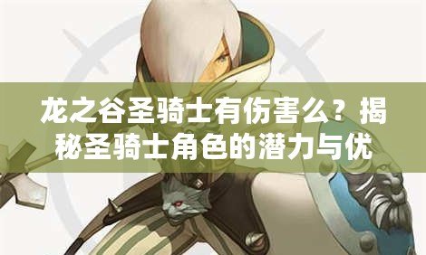 龍之谷圣騎士有傷害么？揭秘圣騎士角色的潛力與優勢