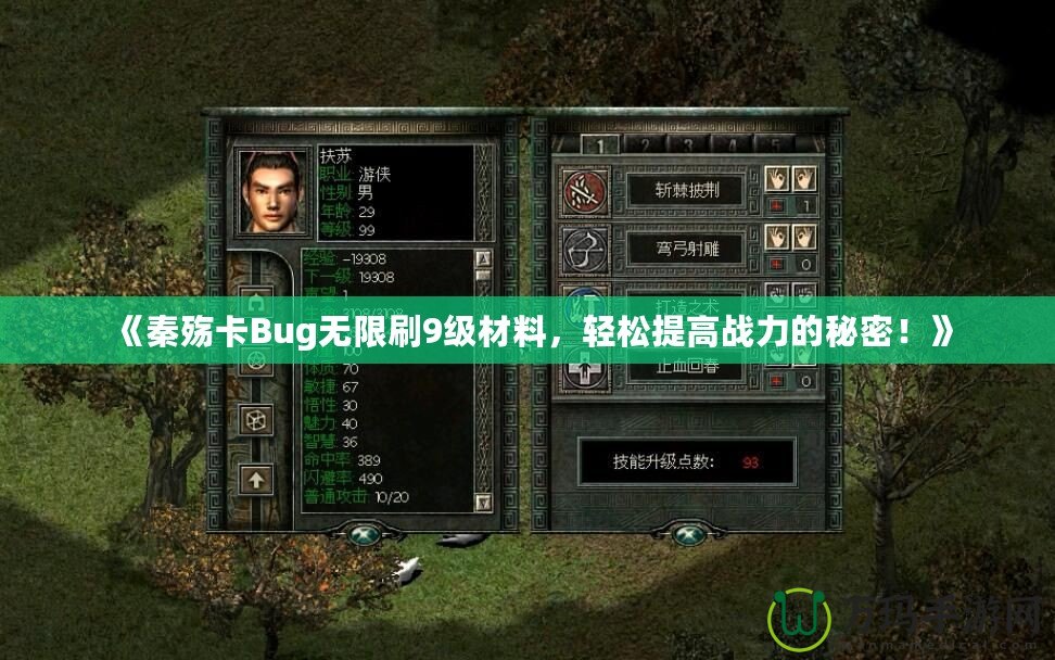 《秦殤卡Bug無(wú)限刷9級(jí)材料，輕松提高戰(zhàn)力的秘密！》