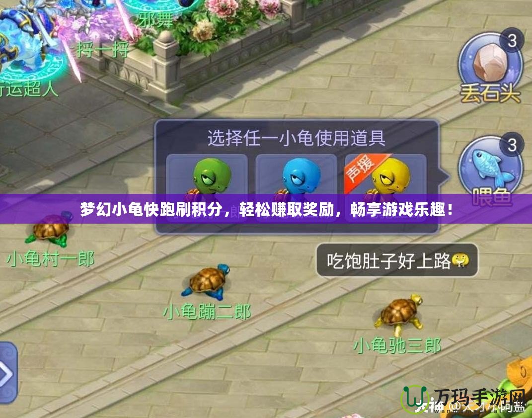 夢幻小龜快跑刷積分，輕松賺取獎勵，暢享游戲樂趣！