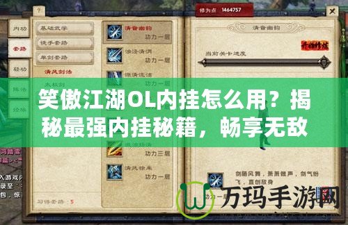笑傲江湖OL內(nèi)掛怎么用？揭秘最強(qiáng)內(nèi)掛秘籍，暢享無敵快感！