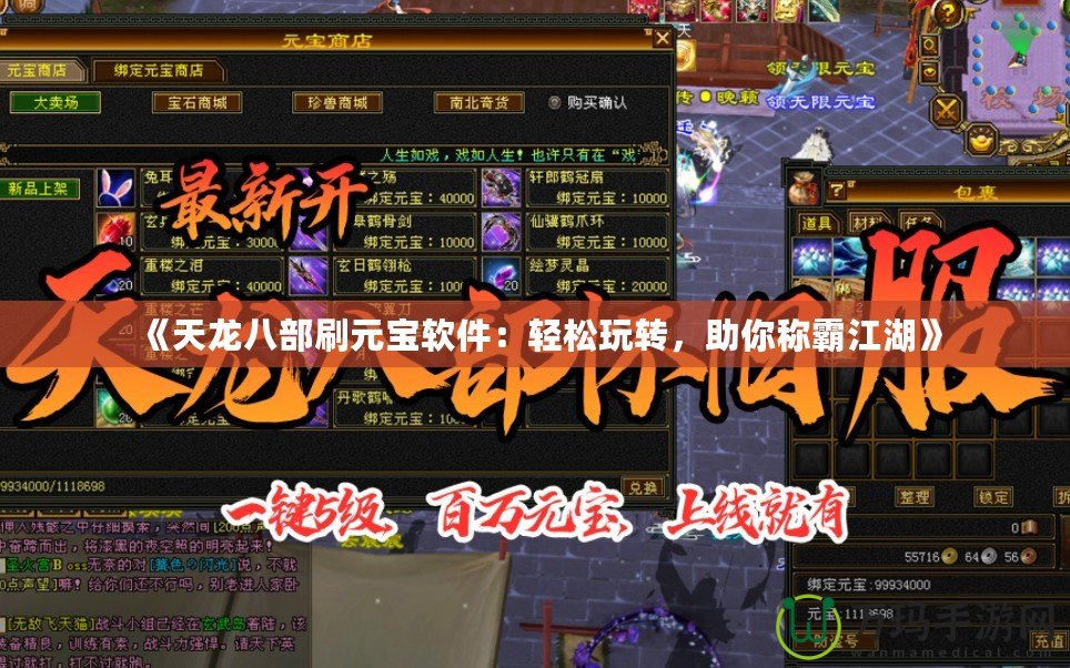 《天龍八部刷元寶軟件：輕松玩轉(zhuǎn)，助你稱霸江湖》