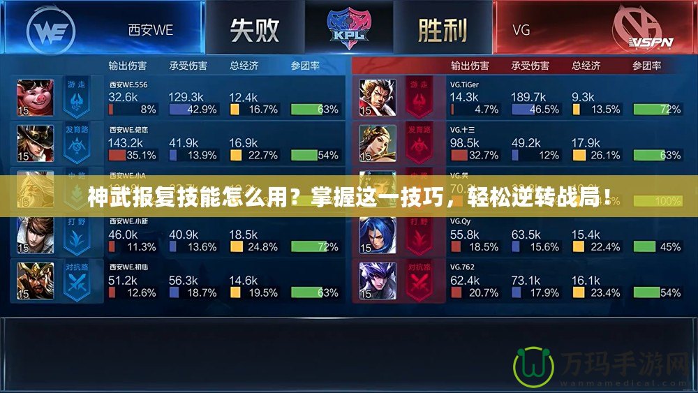 神武報復技能怎么用？掌握這一技巧，輕松逆轉戰局！