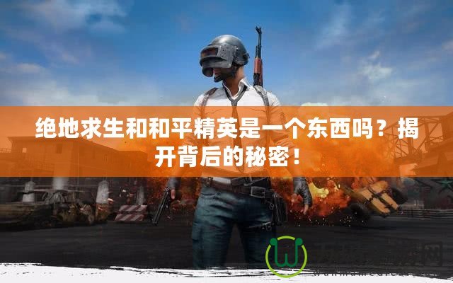 絕地求生和和平精英是一個(gè)東西嗎？揭開背后的秘密！