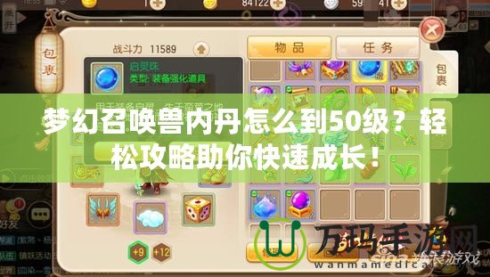 夢幻召喚獸內丹怎么到50級？輕松攻略助你快速成長！