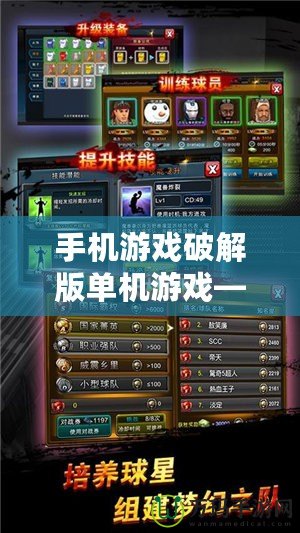 手機(jī)游戲破解版單機(jī)游戲——暢享極致娛樂(lè)體驗(yàn)
