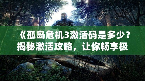《孤島危機(jī)3激活碼是多少？揭秘激活攻略，讓你暢享極致游戲體驗！》