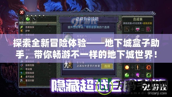 探索全新冒險體驗——地下城盒子助手，帶你暢游不一樣的地下城世界！