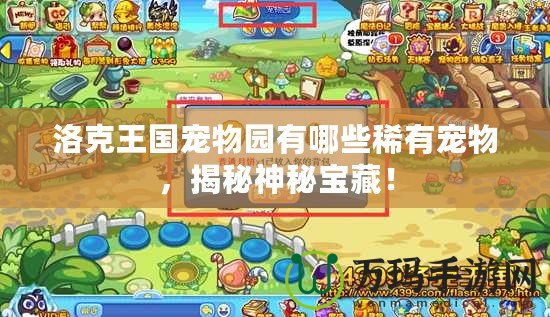 洛克王國寵物園有哪些稀有寵物，揭秘神秘寶藏！