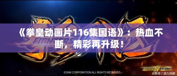 《拳皇動(dòng)畫片116集國(guó)語(yǔ)》：熱血不斷，精彩再升級(jí)！