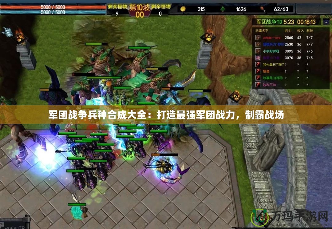 軍團戰爭兵種合成大全：打造最強軍團戰力，制霸戰場