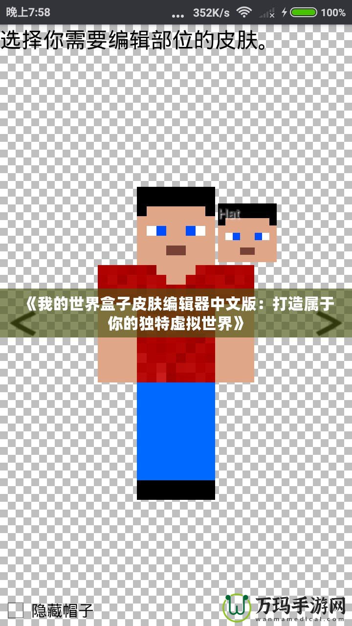 《我的世界盒子皮膚編輯器中文版：打造屬于你的獨特虛擬世界》
