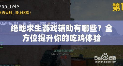 絕地求生游戲輔助有哪些？全方位提升你的吃雞體驗